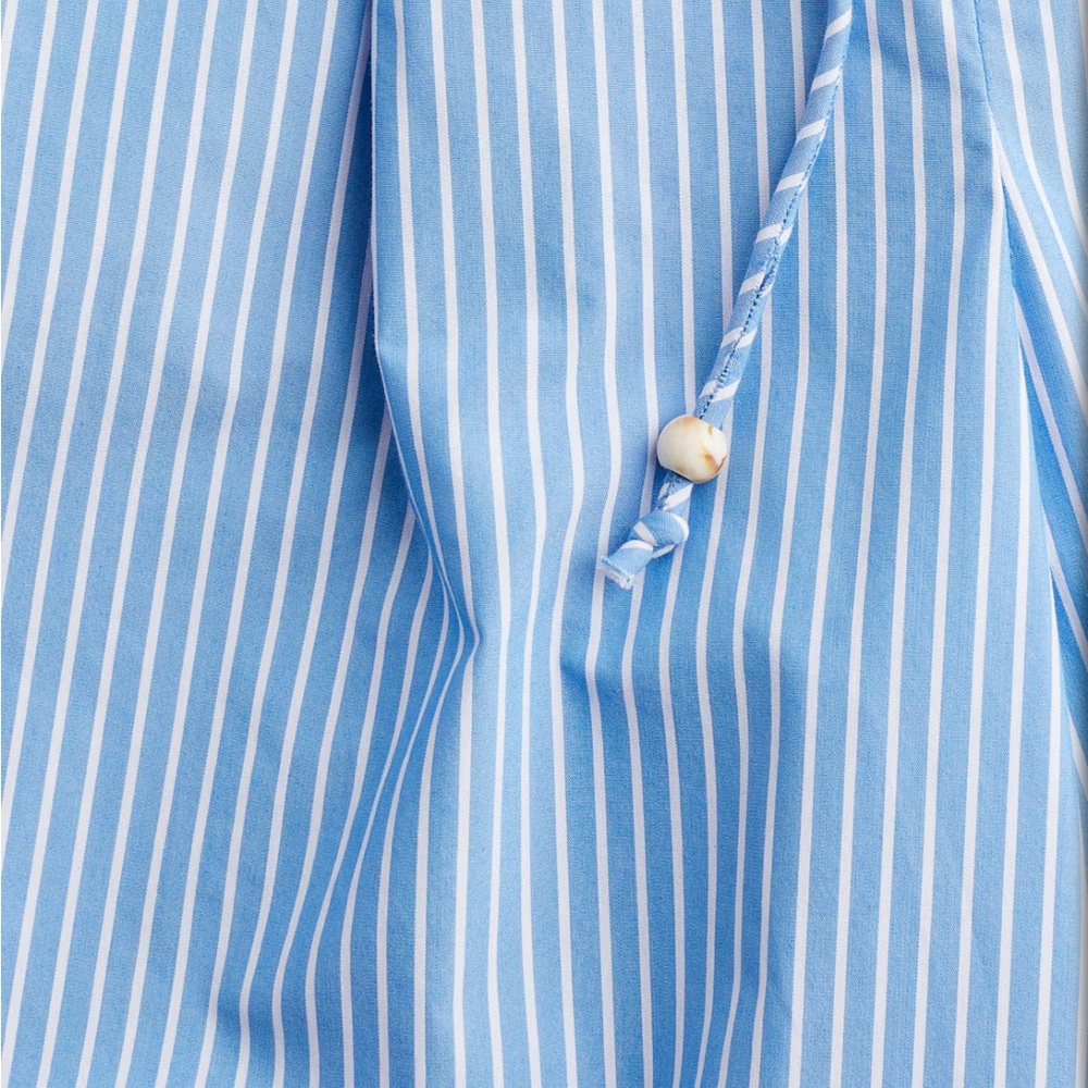 H&M Blue Striped Wide-Leg Pants Size Large - Picture 2 of 6
